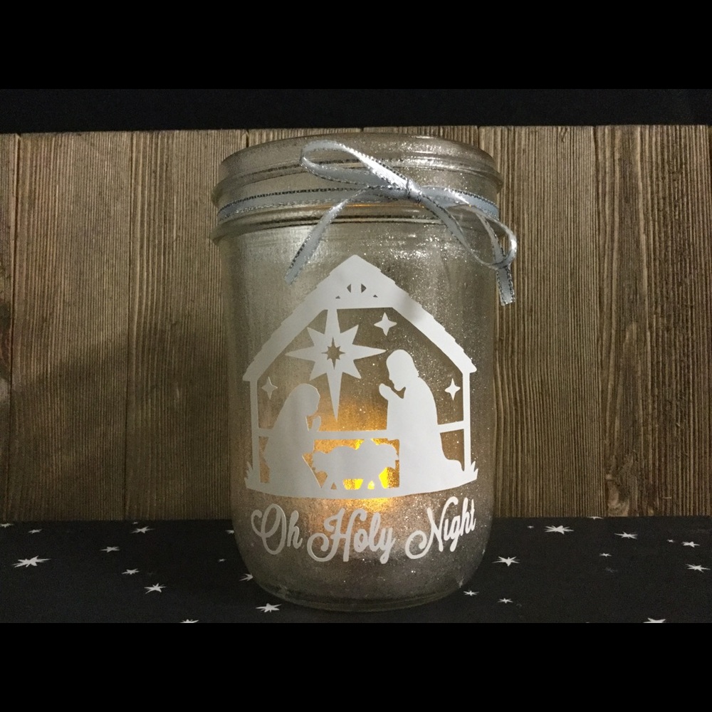 Oh Holy Night Christmas Jar
